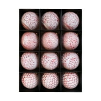 hulanddfd Christmas Tree Ball Ornament Set - 12Pcs Red Shatterproof Xmas Hanging Balls, Christmas Hanging Pendant for Tree Wreath and Wedding Holiday Party Decor 8cm/3.15"