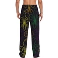 thumbnail image 3 of Bingfone Mardi Gras Carnival Mens All Over Print Sleep Pajama Pants-Large, 3 of 9