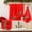 Rouge 4, variante sur Uklsqma Ensemble de 3 Serviettes de Noël Brodées en Coton 29.5x13.8 Po / Serviettes de Cuisine Douces et Absorbantes / Débarbouillettes Durables Double Couture pour Décoration de Salle de Bain et Usage Saisonnier