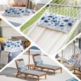 thumbnail image 6 of White Blue Flower Pillow Covers 12"x20", Vintage Pastoral Floral Petals Spring Soft Brushed Microfiber Breathable Throw Pillow Covers, Pillowcase with Zipper for Couch Sofa Bedroom Living Room, 6 of 9