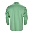thumbnail image 4 of NOLDARES Men's Polo Shirts Long Sleeve Golf Quick Dry Moisture Wicking Lightweight Casual Shirt with 3-Buttons(Green,S), 4 of 8