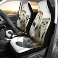 thumbnail image 1 of Juego de 2 Fundas para Asientos de Coche ABPHQTO Marrón Nutrias Enamoradas Universal, 1 of 4
