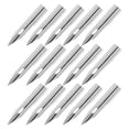 thumbnail image 4 of Miangastore 15 Pcs Metal Pen Head Nibs Silver Replacement Tips Nibs For Calligraphers Artists, 4 of 9