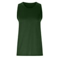 thumbnail image 4 of Sleeveless Shirts For Women Dgankt Women's Sleeveless Summer Casual Tops Round Neck Solid Sleeveless Vest Tops, 4 of 6