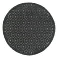thumbnail image 3 of Unique Loom Outdoor Trellis Textured Collection Area Rug - Spatial (4' Round Charcoal/Ivory), 3 of 7