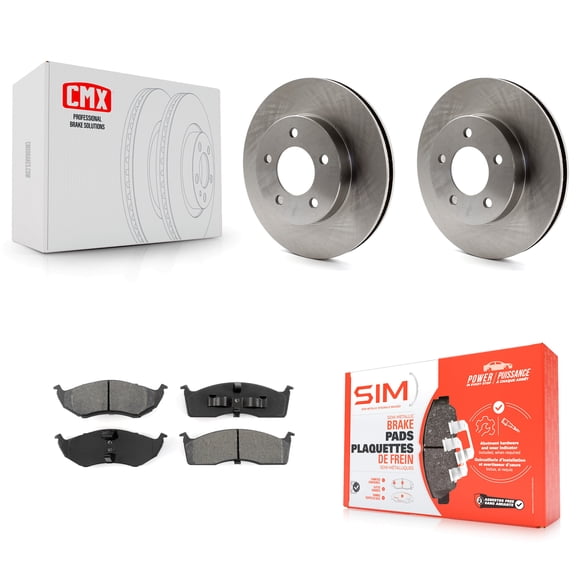 Transit Auto Kit de Rotors de Frein à Disque avant et Plaquettes Semi-Métalliques pour Voiture Intrepid Dodge Chrysler Concorde LHS Eagle Vision New Yorker K8S-105002
