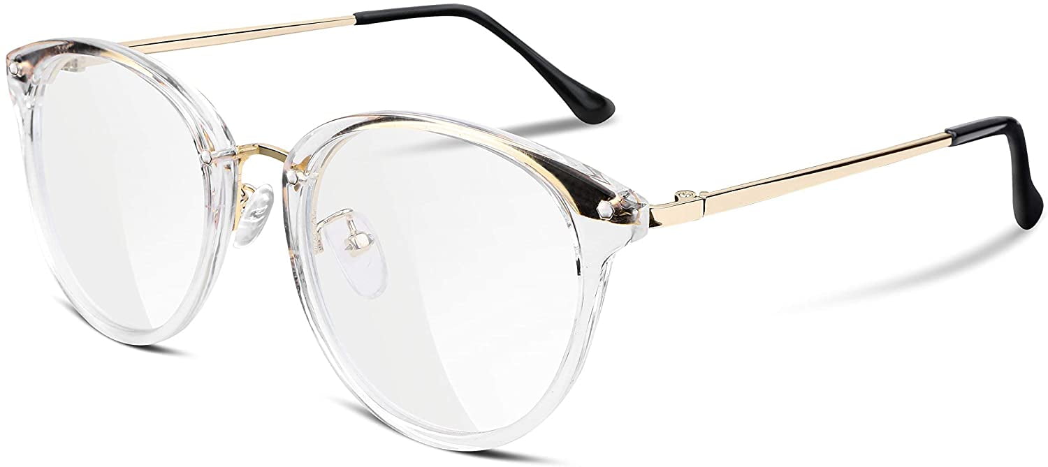 FEISEDY Women Vintage Glasses Frames Round Eyewear Clear Lens B2260