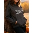 thumbnail image 4 of Rustic Holiday Thanksgiving Hoodie for Men Women, Funny Turkey Graphic Pullover Hooded Sweatshirt, Cozy Cotton Poly Blend, Holiday Fall Outfit, 4 of 5