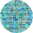 thumbnail image 1 of Ahgly Company Machine Washable Indoor Round Transitional Deep-Sea Green Area Rugs, 8' Round, 1 of 7