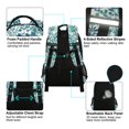 thumbnail image 4 of FORMRS Kids School Backpack Elementary Student Unisex Travel Bookbag with Reflective Stripes, Beautiful Leaves Pattern, 4 of 7