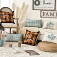 thumbnail image 6 of Sm:)e Fall Throw Pillow Covers 12 x 20 Set of 4 Maple Leaf Hello Pumpkin Orange, 6 of 8