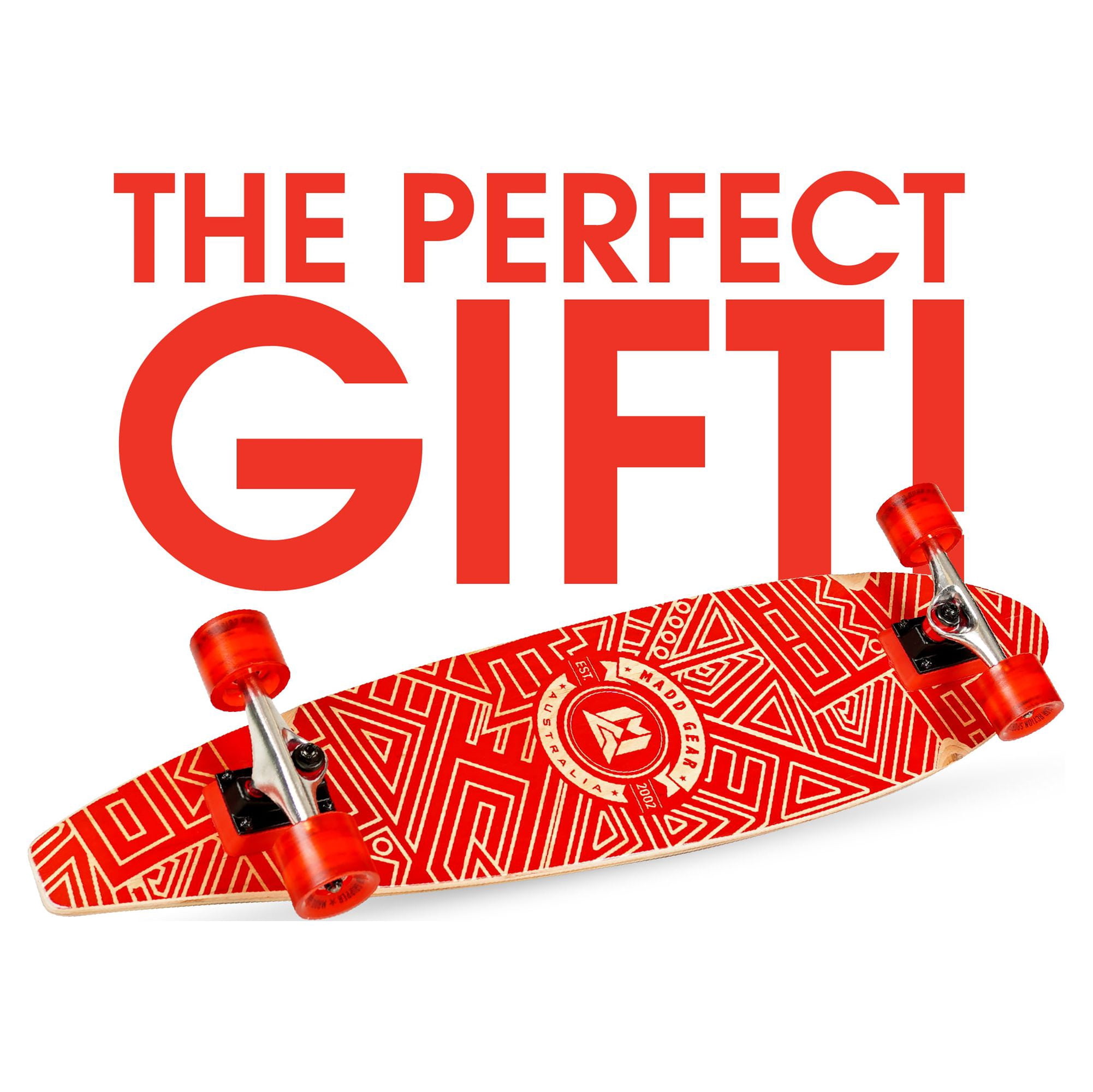 Madd Gear 36" Longboard Skateboard - Ocher - 62mm Wheels with ABEC 9 Bearings