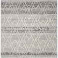 thumbnail image 3 of Safavieh Adirondack Collection ADR124B Silver and Ivory Vintage Geometric Square Area Rug (6' Square), 3 of 5