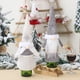 thumbnail image 4 of Billuyoard Cubierta de botella de vino Navidad anciano sin rostro ropa de muñeco de nieve champán cerveza sombrero protector manga de botella de vino Kits de decoración para fiestas Gris Billuyoard HA068781-02, 4 of 6