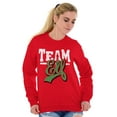 thumbnail image 4 of Christmas Team Elf Santa's Helper Unisex Plus Size Sweatshirt Brisco Brands 4X, 4 of 5