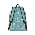 thumbnail image 6 of Rocae Teal Mama Llama for Durable Canvas Backpack Leisure Large Bag Travel Rucksack Multi-function Backpack, 6 of 8