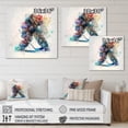 thumbnail image 4 of Designart Hockey Goalie During The Hockey Game II Canvas Wall Art, 4 of 5