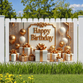 thumbnail image 7 of Gold Balloons Happy Birthday Banner Elegant Theme Celebration Decor Backdrop for Birthday Party Indoor Decoration Holiday Celebration, 7 of 7