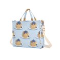 thumbnail image 7 of FORMRS Womens Corduroy Tote Bag Crossbody Shoulder Handbag with Pocket, Blueberry Pancake Pattern, 7 of 7