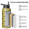 thumbnail image 2 of Paw Print Design Stainless Steel Water Bottle - Double Walled Copper Layer Technology with 360° Leakproof Seal for Sports & Outdoor use。, 2 of 6