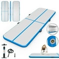 thumbnail image 1 of Goplus 10' Inflatable Gymnastics Mat Floor Mats Water Buoyancy Pump Blue, 1 of 10