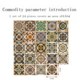 thumbnail image 2 of 24 Pcs Peel and Stick Tile Wall Sticker,Self-Adhesive Water-Proof Backsplash Wall Tile Sticker for Kitchen Bathroom Decor.6x6inch, 2 of 8