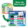 thumbnail image 2 of EXPO Magnetic Dry Erase Markers with Eraser, Assorted Colors, Chisel Tip, 4 Count, 2 of 9