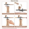 thumbnail image 3 of Airbrush Kit with Compressor, Portable Cordless Airbrush Set for Painting 30PSI Gravity Feed Dual Action Mini Handheld Airbrush with 0.3mm Nozzle for Modeling, Nails, Tattoos, Cake Decoration, Gold, 3 of 8