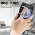 thumbnail image 3 of for Oppo Find N2 Flip Case with Ring, Slim PU Leather Protective Cover Phone Case Oppo Find N2 Flip ZH Black, 3 of 9