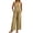 Khaki, variant on Linen Jumpsuits for Women Dressy Summer Trendy Wide Leg Boho Rompers Casual Plus Size Beach Overalls with Pockets