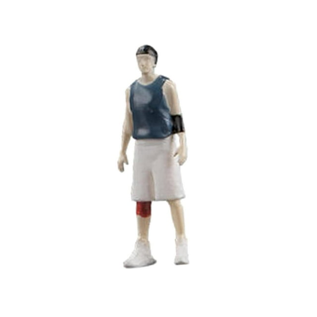 Figura de acción de jugador de baloncesto para casa de muñecas, figura de acción, figuras de personas Estilo C