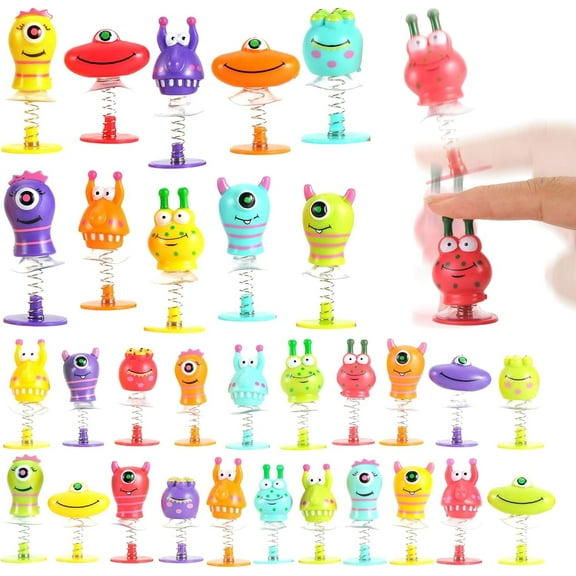 60 Pcs Fun Alien Spring/Jumping/Bouncy Party Favor Toys