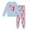 Light Blue, variant on 67 Six Seven Letter Outfits Set For Kids Outfits Set Casual Girls 67 Doodle Print Long Sleeve Homewear Soft Two Piece Sleepwear Light Blue 7-8 Years