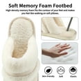 thumbnail image 3 of Ecetana Cozy Slippers for Women Indoor and Outdoor Fuzzy House Shoes with Memory Foam, 3 of 6