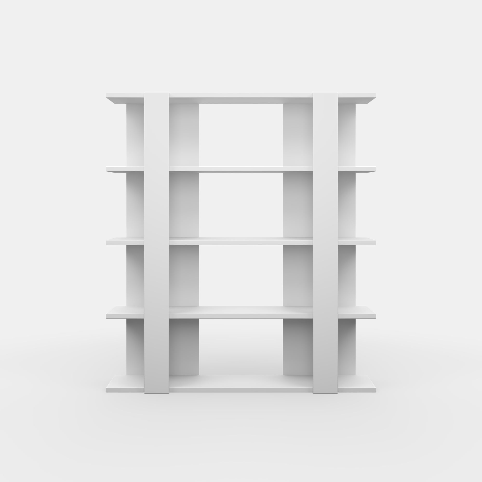 Ada Home Decor 4 Shelf Bookcase Multiple Tier Open Shelf Modern Book Shelves, White