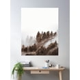 thumbnail image 2 of Pine Forest Mountain Poster Wall Art, Modern Wall Decor, 12x18 UNFRAMED, 2 of 3