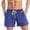 Dark Blue, variant on Mens Swim Trunks with Compression Liner Inseam Men's Solid Color Large Sports Casual Shorts Breathable Men's Beachwear Blue Size XS