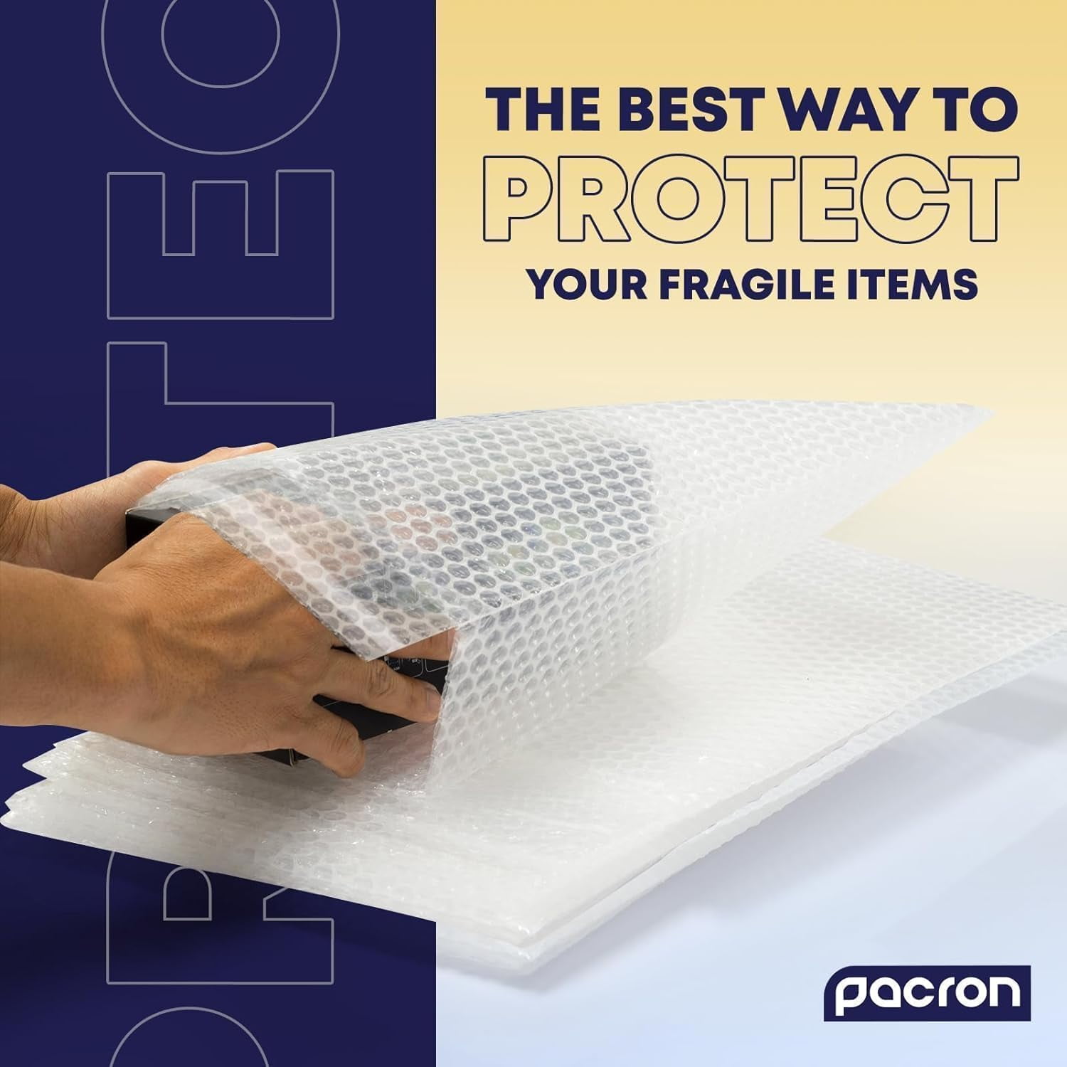 Pacron 200-Pack Bubble Wrap Pouches Kit - 18x23, Self-Sealing Clear Bubble Pouches for Shipping, Packaging & Small Business