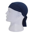 thumbnail image 4 of Joernso Solid Color Breathable Motorcycle Wrap Biker Hat Unisex Headscarf Bandana Cap, 4 of 6