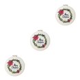 thumbnail image 4 of maskred Christmas Embroidery Stitch Starter Kit DIY Handmade Xmas Pattern Cloth Embroidery Hoop Beginner Embroidery Round Cross Stitch S338 3Set, 4 of 6