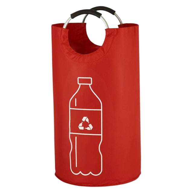 Cesto de ropa plegable de 82 litros, organizador de ropa que ahorra espacio para juguetes, edredones, Rojo