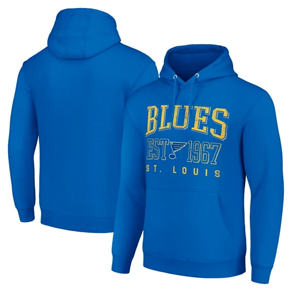 Men's Starter Royal St. Louis Blues Retro Graphic Pullover Hoodie