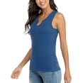 thumbnail image 3 of Alove Women's Cotton V Neck Tank Top Basic Cami Undershirts, 3 of 5