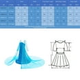 thumbnail image 5 of BanKids Princess Elsa Costume Long Cape Birthday Party Elsa Dress Up for Girls with Wig,Crown,Wand,Gloves 3T-4T(E08), 5 of 5
