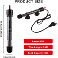 thumbnail image 2 of (60 l, 50 W) Aquarium heater - Adjustable thermostat - With 2 suction cups, 2 of 5