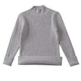 thumbnail image 2 of Bnwani Pullover Sweater for Toddler New Fall Winter Knitted Turtleneck Wool Versatile Solid Sweater Gray, 2 of 3