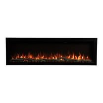 Modern Ember Highmark 60" W x 18.13" H x 6.4" D 85lb Smart Linear Electric Fireplace - Black