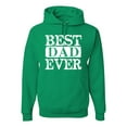 thumbnail image 2 of Wild Bobby, Best Dad Ever Daddy husband Father's Day Gift | Mens Father's Day Hooded Sweatshirt Graphic Hoodie, Kelly, X-Large, 2 of 4