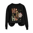 thumbnail image 4 of Enjoytime Long Sleeve Tops for Women Christmas Printed Long Sleeve Crewneck Sweatshirt Fall Winter Holiday Family Party Fashion Clothing Black M, 4 of 4