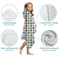 thumbnail image 7 of Colorful Skull Pattern Hooded Bath Towel，50"x30" for Ages 3 To 12 Kids, Quick Dry Lightweight Soft Microfiber Hood Beach Towel Cover Up for Kids, 7 of 7